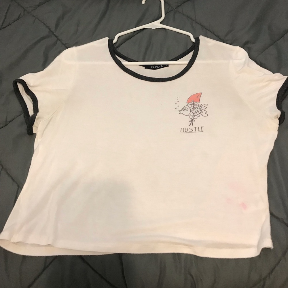 “Hustle” Cropped Shirt